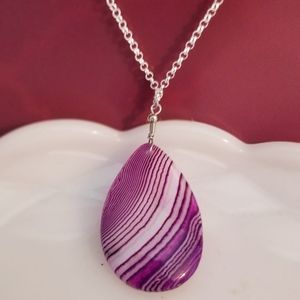 🛍️3 for $30🛍️ Onyx Agate Teardrop Necklace